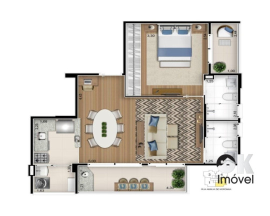Imagem Apartamento com 2 Quartos à Venda, 57 m² em Pinheiros - São Paulo Imagem Apartamento com 2 Quartos à Venda, 57 m² em Pinheiros - São Paulo