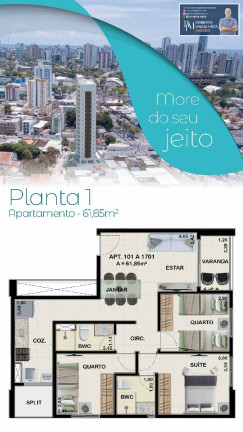 Imagem Apartamento com 3 Quartos à Venda, 59 m² em Madalena - Recife Imagem Apartamento com 3 Quartos à Venda, 59 m² em Madalena - Recife