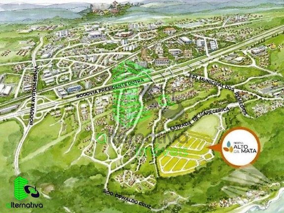 Terreno à Venda, 250 m² em Itapecirica - Taubaté