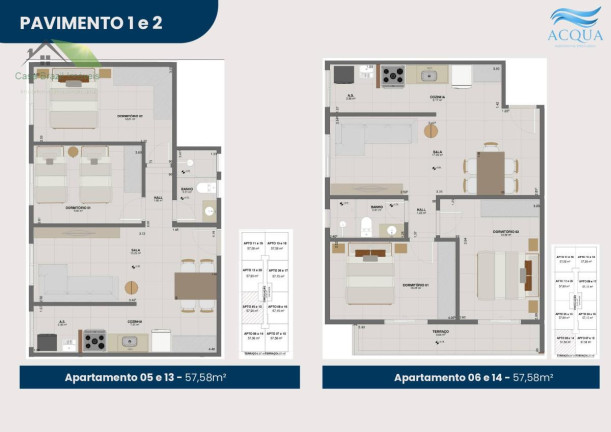 Imagem Apartamento com 2 Quartos à Venda, 57 m² em Chácaras - Bertioga Imagem Apartamento com 2 Quartos à Venda, 57 m² em Chácaras - Bertioga