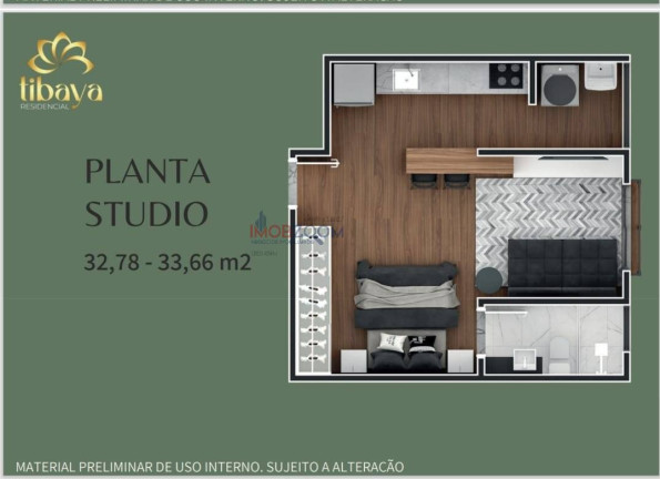 Imagem Apartamento com 1 Quarto à Venda, 32 m² em Atibaia Jardim - Atibaia