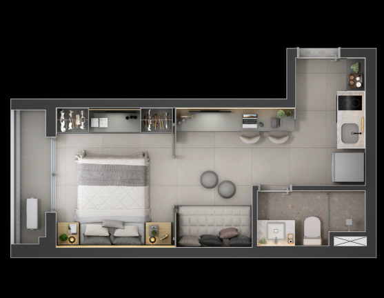 Imagem Imóvel com 1 Quarto à Venda, 27 m² em Consolação - São Paulo