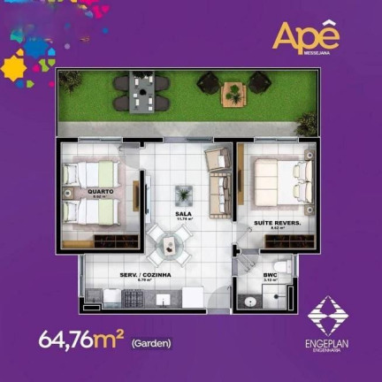 Imagem Apartamento com 2 Quartos à Venda, 65 m²em Messejana - Fortaleza Imagem Apartamento com 2 Quartos à Venda, 65 m²em Messejana - Fortaleza