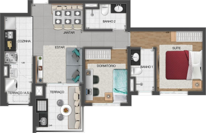 Imagem Apartamento com 2 Quartos à Venda, 62 m² em Perdizes - São Paulo