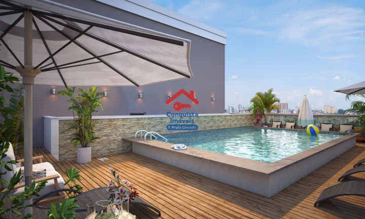 Apartamento com 2 Quartos à Venda, 62 m² em Aviação - Praia Grande