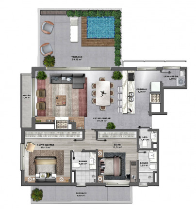 Imagem Apartamento com 2 Quartos à Venda, 104 m² em Mont Serrat - Porto Alegre