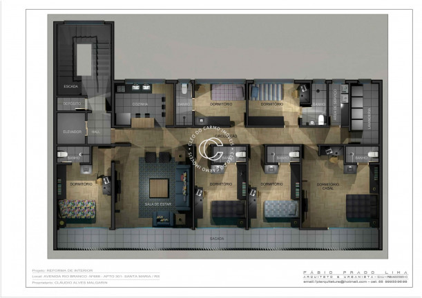 Imagem Apartamento com 3 Quartos à Venda, 231 m² em Centro - Santa Maria Imagem Apartamento com 3 Quartos à Venda, 231 m² em Centro - Santa Maria