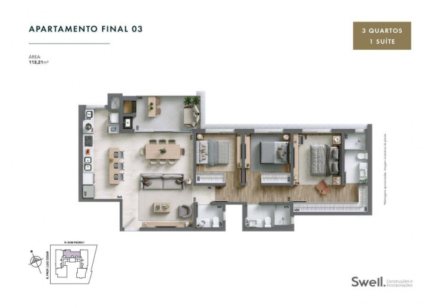 Imagem Cobertura com 3 Quartos à Venda, 189 m² em água Verde - Curitiba