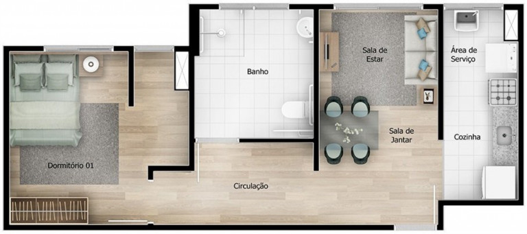 Imagem Imóvel com 2 Quartos à Venda, 42 m² em Jardim São Savério - São Paulo