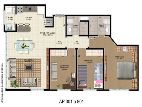 Imagem Apartamento com 3 Quartos à Venda, 78 m² em Jardim Itu - Porto Alegre Imagem Apartamento com 3 Quartos à Venda, 78 m² em Jardim Itu - Porto Alegre