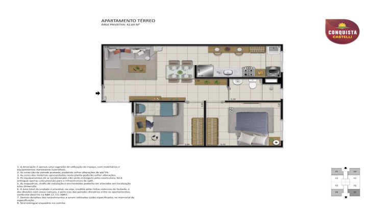 Imagem Apartamento com 2 Quartos à Venda, 42 m² em Jacarecanga - Fortaleza