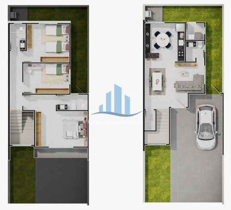 Imagem Sobrado com 3 Quartos à Venda, em Jardim Carvalho - Ponta Grossa Imagem Sobrado com 3 Quartos à Venda, em Jardim Carvalho - Ponta Grossa