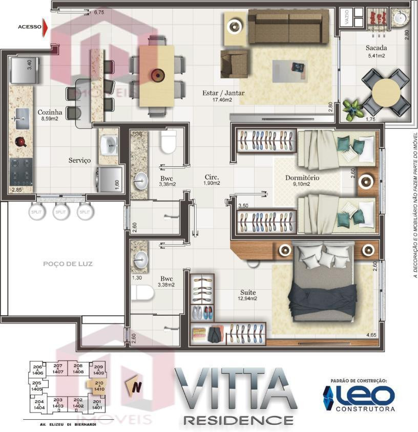 Imagem Imóvel com 2 Quartos à Venda, 78 m² Imagem Imóvel com 2 Quartos à Venda, 78 m²