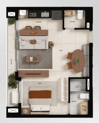 Imagem Imóvel com 1 Quarto à Venda, 47 m² em Serrinha - Goiânia Imagem Imóvel com 1 Quarto à Venda, 47 m² em Serrinha - Goiânia