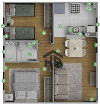Imagem Apartamento com 2 Quartos à Venda, 43 m² em Barra De Jangada - Jaboatão Dos Guararapes Imagem Apartamento com 2 Quartos à Venda, 43 m² em Barra De Jangada - Jaboatão Dos Guararapes