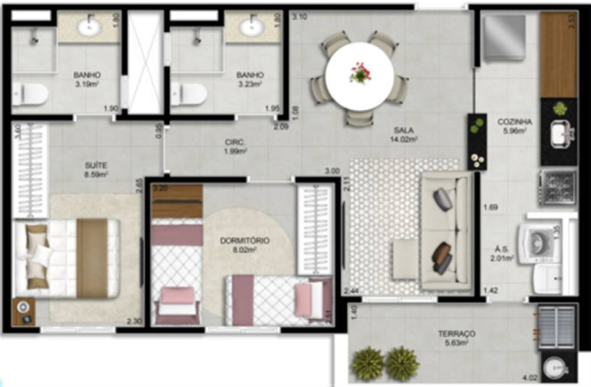 Imagem Apartamento com 2 Quartos à Venda, 63 m² em Forte - Praia Grande Imagem Apartamento com 2 Quartos à Venda, 63 m² em Forte - Praia Grande