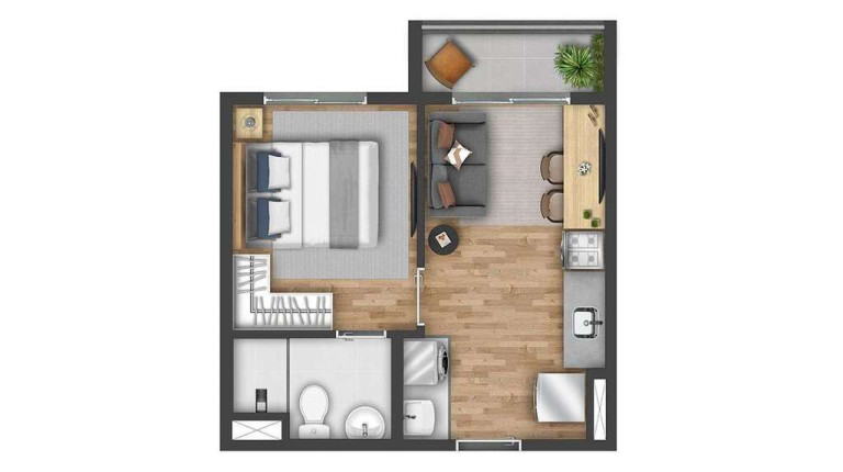 Imagem Apartamento com 2 Quartos à Venda, 39 m² em Vila Butantã - São Paulo