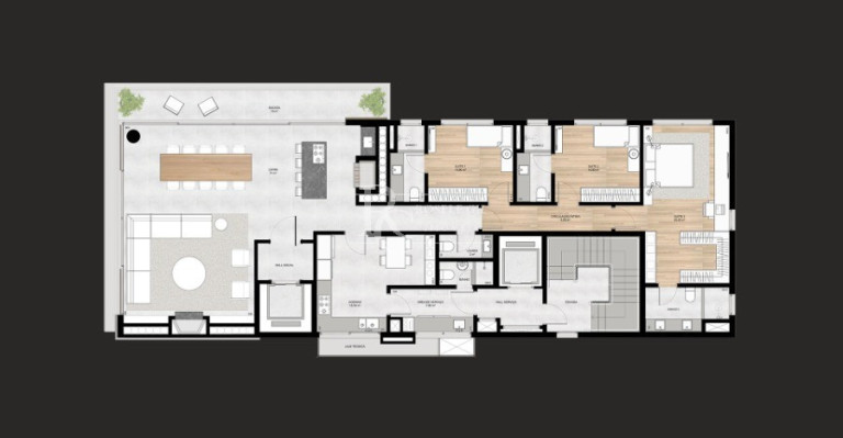 Apartamento com 3 Quartos à Venda, 209 m² em Bela Vista - Porto Alegre