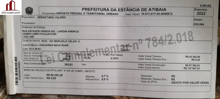 Imagem Imóvel com 2 Quartos à Venda,  em Iara - Atibaia