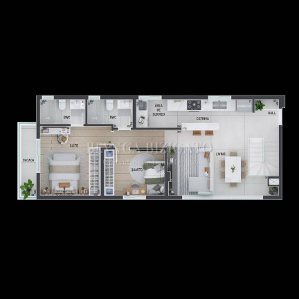Imagem Apartamento com 2 Quartos à Venda, 74 m² em Portão - Curitiba Imagem Apartamento com 2 Quartos à Venda, 74 m² em Portão - Curitiba