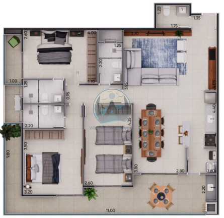 Imagem Apartamento com 2 Quartos à Venda, 90 m² em Praia Grande - Ubatuba Imagem Apartamento com 2 Quartos à Venda, 90 m² em Praia Grande - Ubatuba