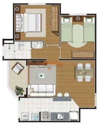 Imagem Apartamento com 2 Quartos à Venda, 50 m² em Gopoúva - Guarulhos