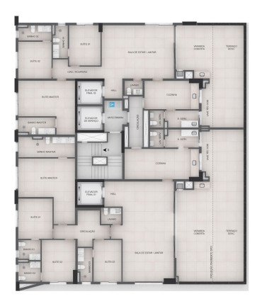 Imagem Apartamento com 3 Quartos à Venda, 152 m² em Setor Marista - Goiânia