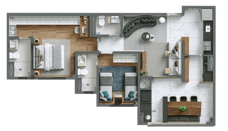 Imagem Apartamento com 3 Quartos à Venda, 125 m² em Alto Do Ipiranga - São Paulo