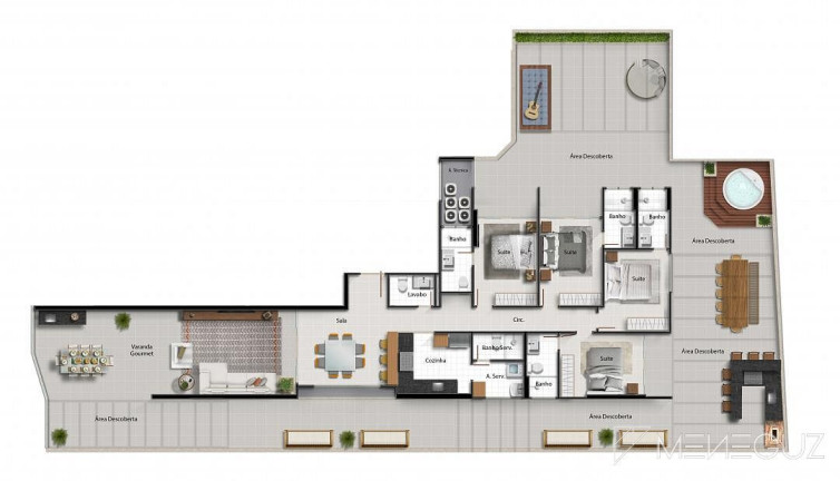 Imagem Apartamento com 4 Quartos à Venda, 327 m² em Enseada Azul - Guarapari Imagem Apartamento com 4 Quartos à Venda, 327 m² em Enseada Azul - Guarapari