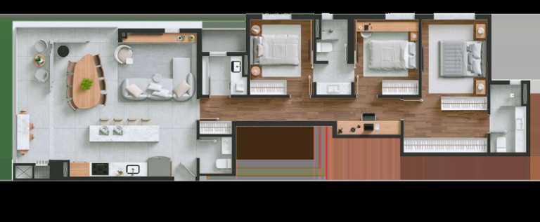 Imagem Apartamento com 3 Quartos à Venda, 180 m² em Portão - Curitiba Imagem Apartamento com 3 Quartos à Venda, 180 m² em Portão - Curitiba