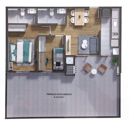 Imagem Imóvel com 2 Quartos à Venda, 66 m² em água Verde - Curitiba Imagem Imóvel com 2 Quartos à Venda, 66 m² em água Verde - Curitiba