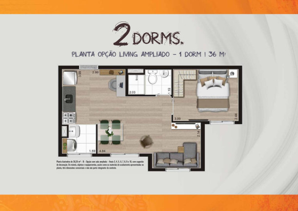 Imagem Apartamento com 2 Quartos à Venda, 36 m² em Cambuci - São Paulo