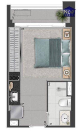 Studio com 1 Quarto à Venda, 24 m² em Bela Vista - São Paulo