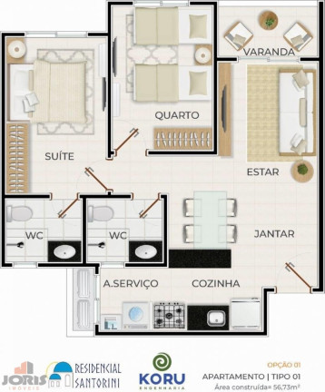 Imagem Apartamento com 3 Quartos à Venda, 66 m² em Padre Romualdo - Caucaia