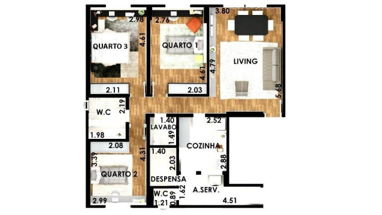 Imagem Apartamento com 3 Quartos à Venda, em Pinheiros - São Paulo Imagem Apartamento com 3 Quartos à Venda, em Pinheiros - São Paulo