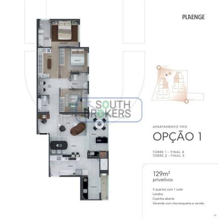 Imagem Apartamento com 3 Quartos à Venda, em água Verde - Curitiba Imagem Apartamento com 3 Quartos à Venda, em água Verde - Curitiba