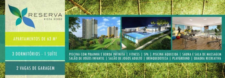Imagem Apartamento com 3 Quartos para Alugar, 62 m² em Reserva Vista Verde - Indaiatuba