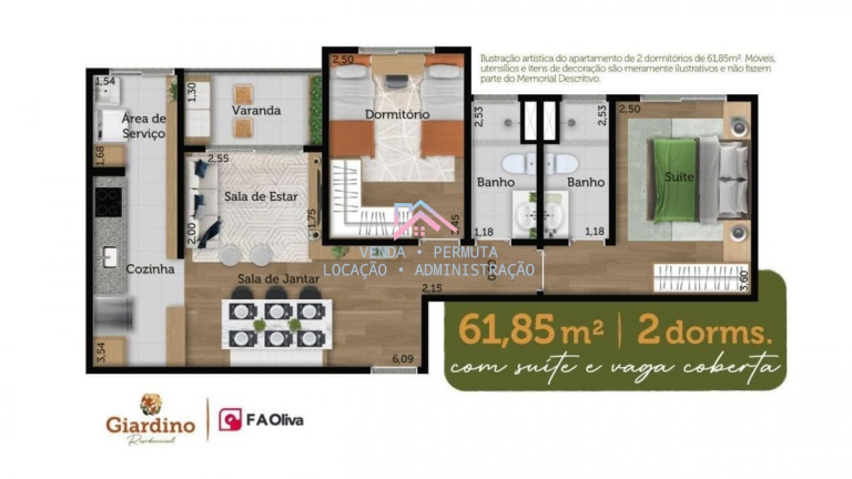 Imagem Apartamento com 2 Quartos à Venda, 60 m² em Jardim Colônia - Jundiaí Imagem Apartamento com 2 Quartos à Venda, 60 m² em Jardim Colônia - Jundiaí