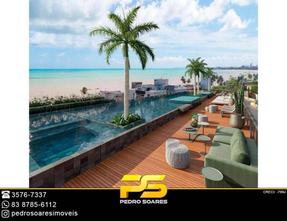 Imagem Apartamento com 1 Quarto à Venda, 17 m² em Cabo Branco - João Pessoa