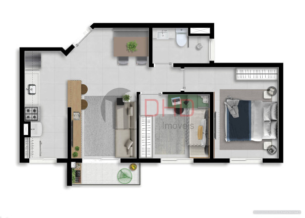 Imagem Apartamento com 2 Quartos à Venda, 46 m² em Parque Empresarial Das Mangueiras - Sorocaba