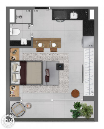Imagem Studio com 1 Quarto à Venda, 27 m² em Jardim Paulista - São Paulo