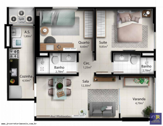 Imagem Apartamento com 2 Quartos à Venda, 58 m² em Jockey De Itaparica - Vila Velha Imagem Apartamento com 2 Quartos à Venda, 58 m² em Jockey De Itaparica - Vila Velha