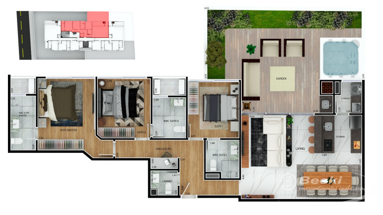 Imagem Apartamento com 3 Quartos à Venda, 113 m² em América - Joinville
