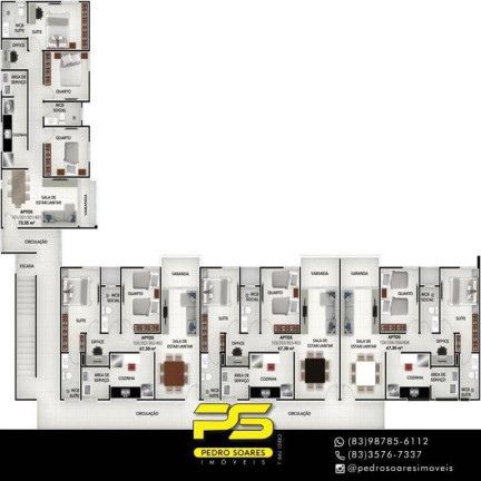 Imagem Apartamento com 2 Quartos à Venda, 67 m² em Estados - João Pessoa
