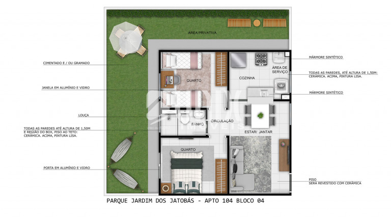 Imagem Apartamento com 2 Quartos à Venda, em Jardins De Campos - Campos Dos Goytacazes Imagem Apartamento com 2 Quartos à Venda, em Jardins De Campos - Campos Dos Goytacazes