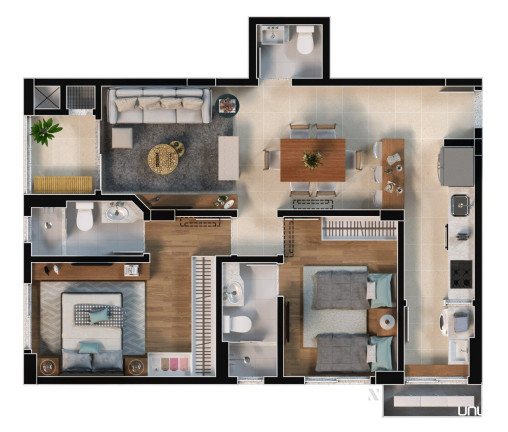 Imagem Apartamento com 2 Quartos à Venda, 73 m² em Estreito - Florianópolis