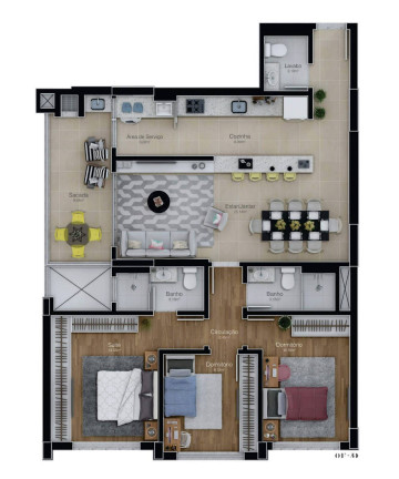 Imagem Apartamento com 3 Quartos à Venda, 102 m² em Agronômica - Florianópolis Imagem Apartamento com 3 Quartos à Venda, 102 m² em Agronômica - Florianópolis