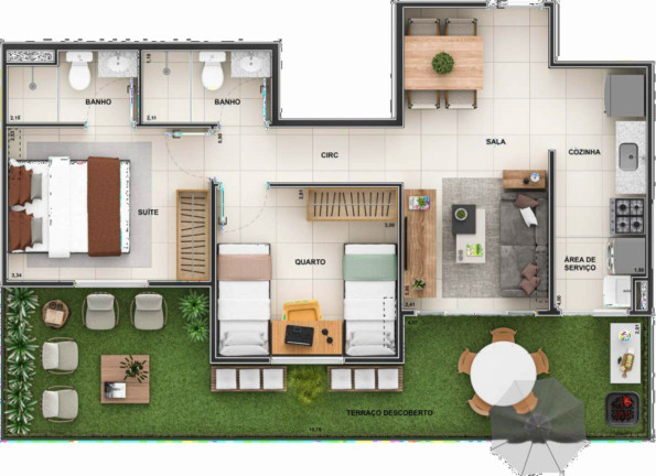 Imagem Imóvel com 2 Quartos à Venda, 47 m² em Barra Da Tijuca - Rio De Janeiro