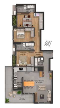 Imagem Apartamento com 3 Quartos à Venda, 110 m² em Petrópolis - Porto Alegre