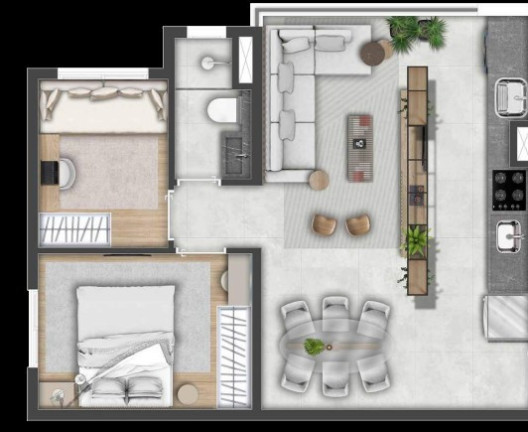 Imagem Apartamento com 2 Quartos à Venda, 45 m² em Morumbi - São Paulo Imagem Apartamento com 2 Quartos à Venda, 45 m² em Morumbi - São Paulo